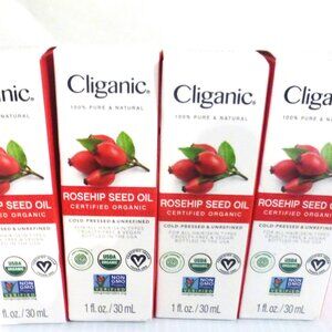 STR - 4x Cliganic Organic ROSEHIP SEED OIL 30ml Moisturizer Collagen Exfoliate